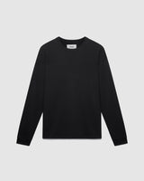 Hayden LS T-Shirt Black With Tonal W