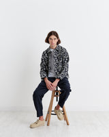 Iggy Jacket Navy Floral Jacquard