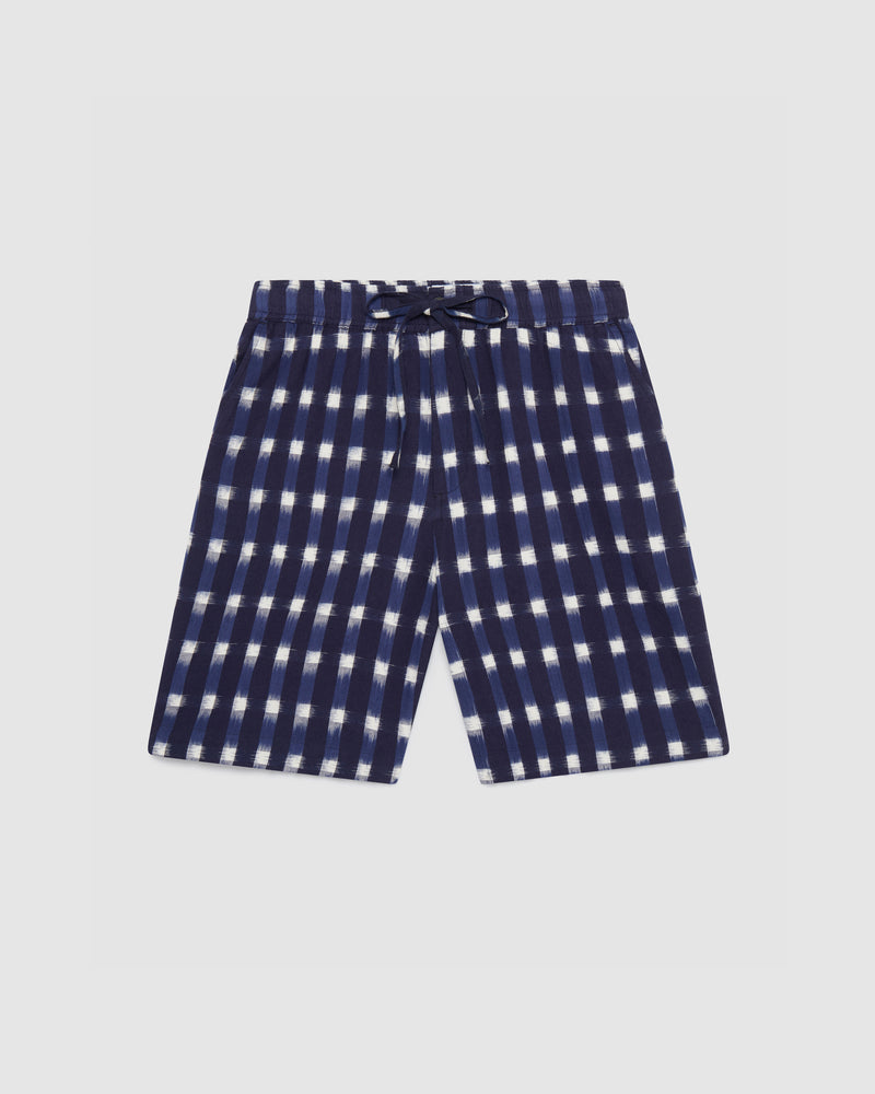 Kurt Shorts Navy Ikat