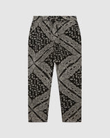 Kurt Trousers Black Paisley Jacquard