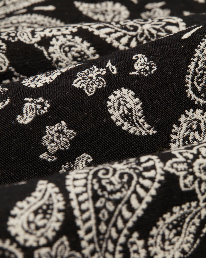 Kurt Trousers Black Paisley Jacquard