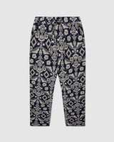 Kurt Trousers Navy Floral Jacquard