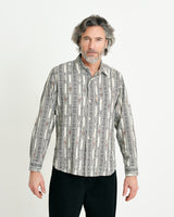 Oz Shirt Grey/Ecru Aztec Ikat