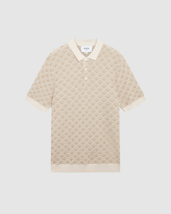 Louis Vuitton Polo Shirt Short Sleeve Logo Embroidery Border Cotton Gray  Pink Wh