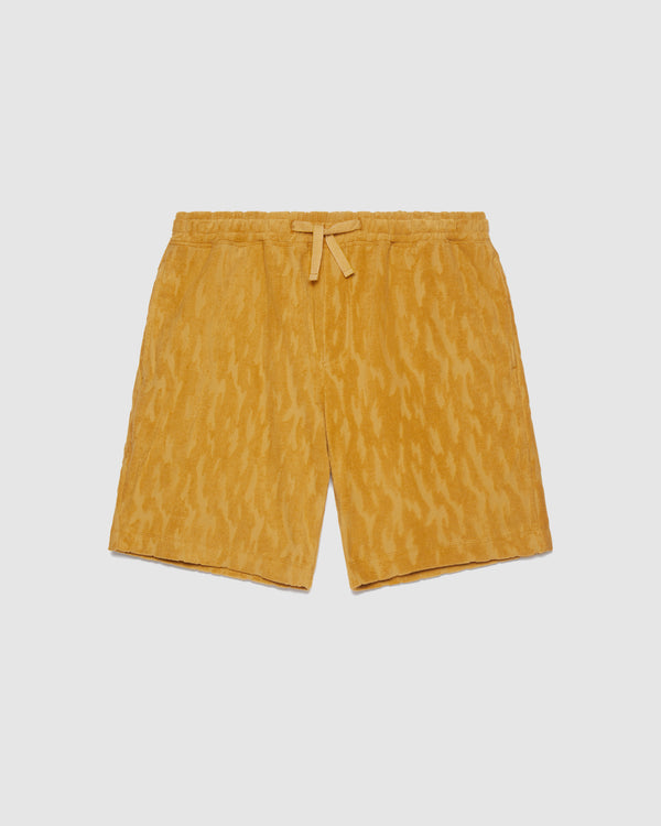 Sweat Shorts Mustard Terry Camo