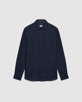 Trin Shirt Navy Linen